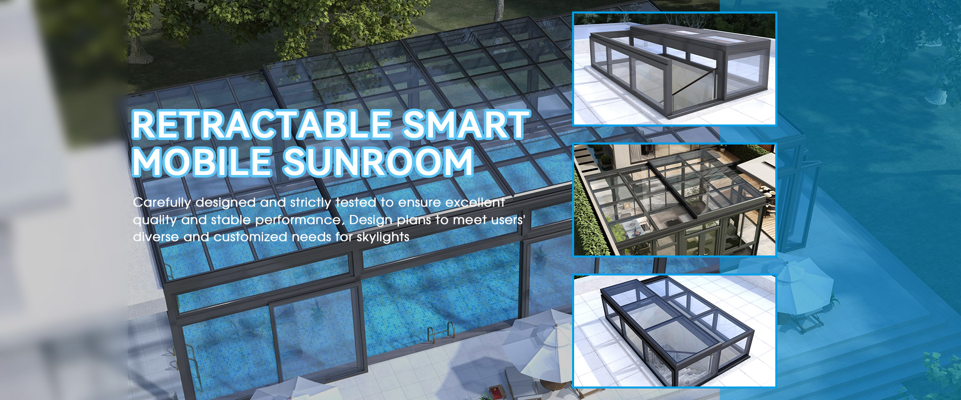 ผู้จัดจำหน่าย Sunroom มือถืออัจฉริยะแบบยืดหดได้